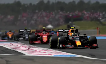 LE CASTELLET, FRANCE - JUNE 20: Sergio Perez of Mexico driving the (11) Red Bull Racing RB16B Honda