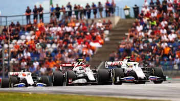 SPIELBERG, AUSTRIA - JULY 04: Mick Schumacher of Germany driving the (47) Haas F1 Team VF-21