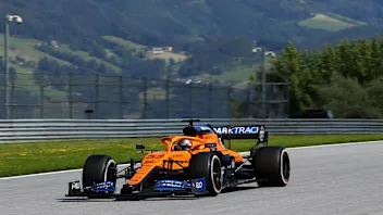 SPIELBERG, AUSTRIA - JULY 05: Carlos Sainz of Spain driving the (55) McLaren F1 Team MCL35 Renault