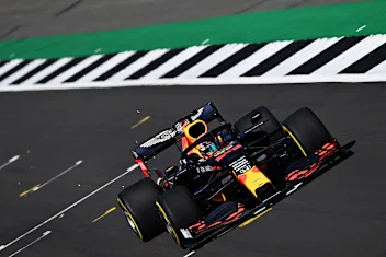 NORTHAMPTON, ENGLAND - JUNE 25: Alexander Albon of Thailand driving the (23) Aston Martin Red Bull