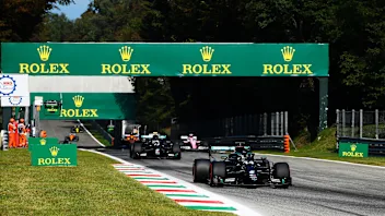 MONZA, ITALY - SEPTEMBER 06: Lewis Hamilton of Great Britain driving the (44) Mercedes AMG Petronas