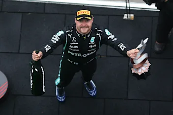 ISTANBUL, TURKEY - OCTOBER 10: Valterri Bottas of Mercedes and Finland during the F1 Grand Prix of