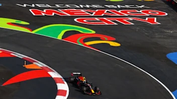 MEXICO CITY, MEXICO - NOVEMBER 05: Sergio Perez of Mexico driving the (11) Red Bull Racing RB16B