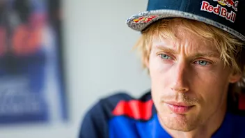 MONZA, ITALY - AUGUST 30:  Brendon Hartley of Scuderia Toro Rosso and New Zealand  during previews