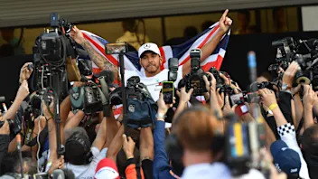 www.sutton-images.com

Lewis Hamilton, Mercedes AMG F1 celebrates with his team at Formula One