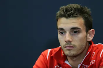 Jules Bianchi (FRA) Marussia F1 Team in the Press Conference. Formula One World Championship, Rd6,