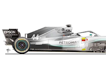 002-020 MERCEDES W10 SIDE VIEW COMP ARR