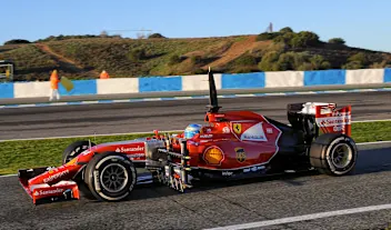 Fernando Alonso (ESP) Ferrari F14 T with sensors attached. Formula One Testing, Jerez, Spain, Day