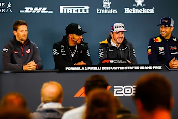 CIRCUIT OF THE AMERICAS, UNITED STATES OF AMERICA - OCTOBER 18: Romain Grosjean, Haas F1 Team,