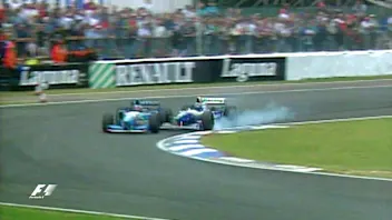 Britain 1995 - Hill and Schumacher collide