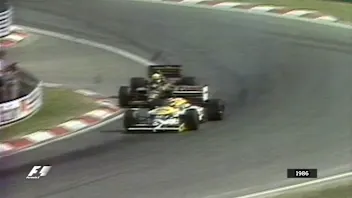 Hungary 1986 - Piquet overtake