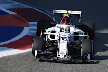 SOCHI AUTODROM, RUSSIAN FEDERATION - SEPTEMBER 29: Charles Leclerc, Alfa Romeo Sauber C37 during the Russian GP at Sochi Autodrom on September 29, 2018 in Sochi Autodrom, Russian Federation. (Photo by Simon Galloway / Sutton Images)