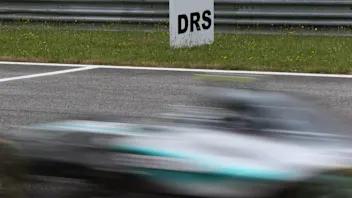 Nico Rosberg (GER) Mercedes AMG F1 W06 runs over the DRS line at Formula One World Championship,