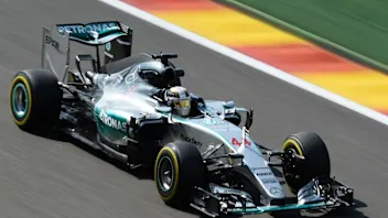 Lewis Hamilton (GBR) Mercedes AMG F1 W06 at Formula One World Championship, Rd11, Belgian Grand