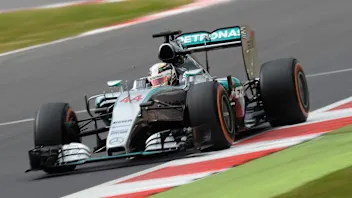 Lewis Hamilton (GBR) Mercedes AMG F1 W06 at Formula One World Championship, Rd9, British Grand