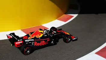 ABU DHABI, UNITED ARAB EMIRATES - NOVEMBER 29: Max Verstappen of the Netherlands driving the (33)