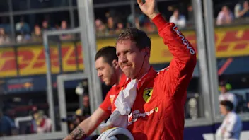 MELBOURNE GRAND PRIX CIRCUIT, AUSTRALIA - MARCH 16: Sebastian Vettel, Ferrari, after qualifying