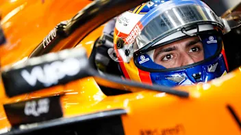 BAKU CITY CIRCUIT, AZERBAIJAN - APRIL 28: Carlos Sainz Jr, McLaren during the Azerbaijan GP at Baku