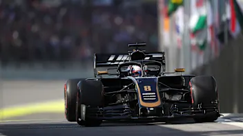 SAO PAULO, BRAZIL - NOVEMBER 16: Romain Grosjean of France driving the (8) Haas F1 Team VF-19