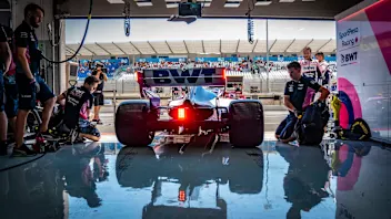 CIRCUIT PAUL RICARD, FRANCE - JUNE 21: Lance Stroll, Racing Point RP19, leaves the garage during