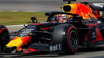 HOCKENHEIMRING, GERMANY - JULY 27: Max Verstappen, Red Bull Racing RB15 during the German GP at