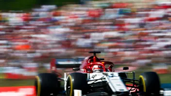 HUNGARORING, HUNGARY - AUGUST 04: Kimi Raikkonen, Alfa Romeo Racing C38 during the Hungarian GP at