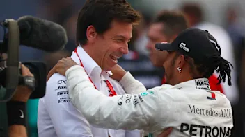 MEXICO CITY, MEXICO - OCTOBER 27: Race winner Lewis Hamilton of Great Britain and Mercedes GP