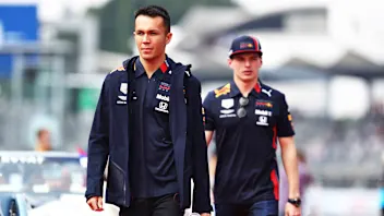 MEXICO CITY, MEXICO - OCTOBER 27: Alexander Albon of Thailand and Red Bull Racing and Max