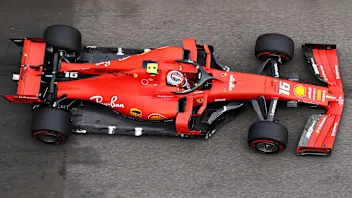 SOCHI, RUSSIA - SEPTEMBER 27: Charles Leclerc of Monaco driving the (16) Scuderia Ferrari SF90 on