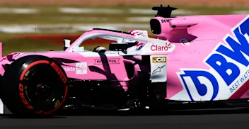 NORTHAMPTON, ENGLAND - AUGUST 07: Nico Hulkenberg of Germany driving the (27) Racing Point RP20