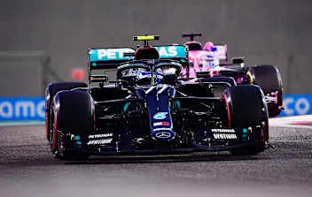 ABU DHABI, UNITED ARAB EMIRATES - DECEMBER 11: Valtteri Bottas of Finland driving the (77) Mercedes