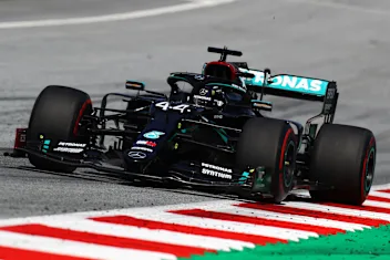 SPIELBERG, AUSTRIA - JULY 05: Lewis Hamilton of Great Britain driving the (44) Mercedes AMG