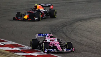 BAHRAIN, BAHRAIN - NOVEMBER 29: Sergio Perez of Mexico driving the (11) Racing Point RP20 Mercedes