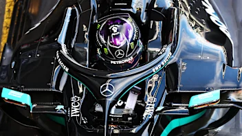 NUERBURG, GERMANY - OCTOBER 10: Second placed qualifier Lewis Hamilton of Great Britain and