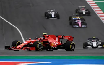 PORTIMAO, PORTUGAL - OCTOBER 25: Charles Leclerc of Monaco driving the (16) Scuderia Ferrari SF1000