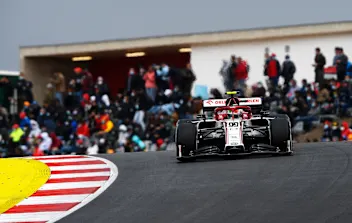 PORTIMAO, PORTUGAL - OCTOBER 25: Antonio Giovinazzi of Italy driving the (99) Alfa Romeo Racing C39
