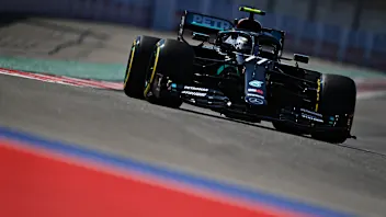 SOCHI, RUSSIA - SEPTEMBER 25: Valtteri Bottas of Finland driving the (77) Mercedes AMG Petronas F1