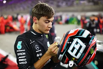 BAHRAIN, BAHRAIN - DECEMBER 06: George Russell of Great Britain and Mercedes GP prepares to drive