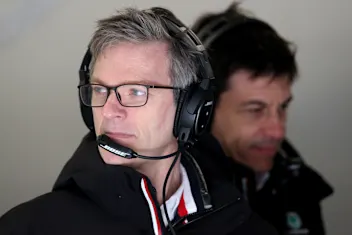 BARCELONA, SPAIN - FEBRUARY 20: James Allison, Technical Director at Mercedes GP and Mercedes GP