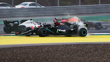 ISTANBUL, TURKEY - NOVEMBER 15: Valtteri Bottas of Finland driving the (77) Mercedes AMG Petronas