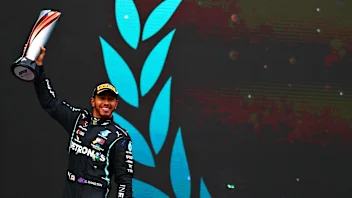 ISTANBUL, TURKEY - NOVEMBER 15: Race winner Lewis Hamilton of Great Britain and Mercedes GP