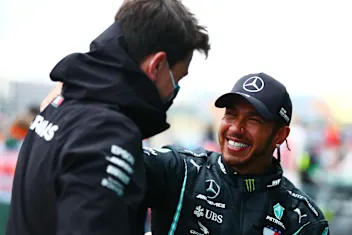 ISTANBUL, TURKEY - NOVEMBER 15: Race winner Lewis Hamilton of Great Britain and Mercedes GP