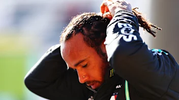 SCARPERIA, ITALY - SEPTEMBER 12: Pole position qualifier Lewis Hamilton of Great Britain and