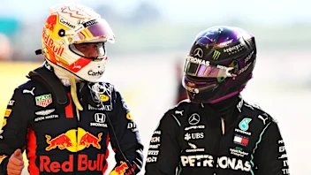 SCARPERIA, ITALY - SEPTEMBER 12: Pole position qualifier Lewis Hamilton of Great Britain and