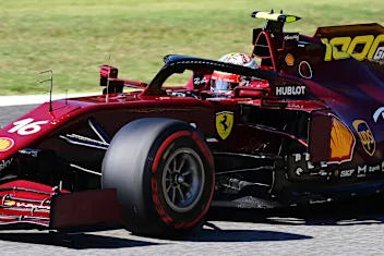 SCARPERIA, ITALY - SEPTEMBER 12: Charles Leclerc of Monaco driving the (16) Scuderia Ferrari SF1000