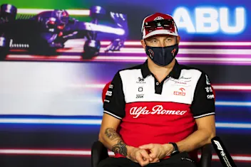 ABU DHABI, UNITED ARAB EMIRATES - DECEMBER 09: Kimi Raikkonen of Finland and Alfa Romeo Racing