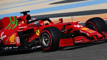 BAHRAIN, BAHRAIN - MARCH 26: Charles Leclerc of Monaco driving the (16) Scuderia Ferrari SF21