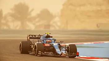 BAHRAIN, BAHRAIN - MARCH 12: Esteban Ocon of France driving the (31) Alpine A521 Renault during Day