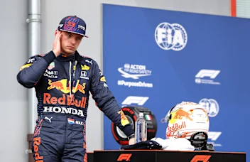 IMOLA, ITALY - APRIL 17: Third place qualifier Max Verstappen of Netherlands and Red Bull Racing