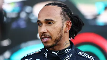 MEXICO CITY, MEXICO - NOVEMBER 06: Second place qualifier Lewis Hamilton of Great Britain and